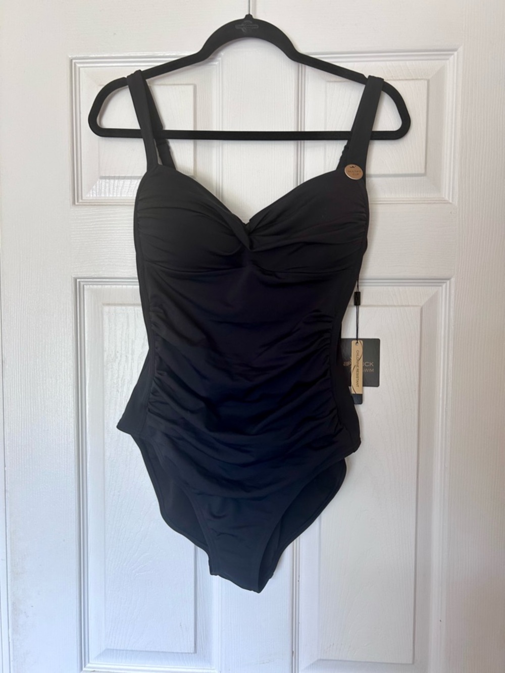 Nip Tuck Black Joanne One Piece Swimsuit with Tummy Control and Multi Fit Cups